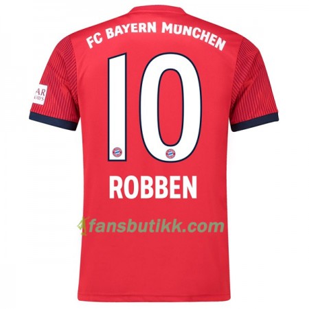 Fotballdrakt FC Bayern München Robben 10 Hjemmetrøye 2018-2019 Kortermet